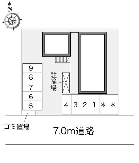 紫陽花(24584)の駐車配置図