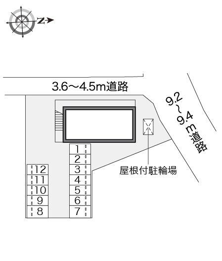 パストラル(13020)の駐車配置図