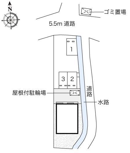 ヴィラ東町(51776)の駐車配置図