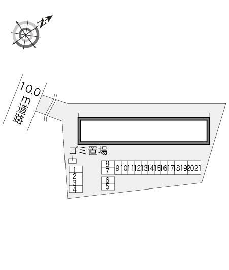 三丁田(23373)の駐車配置図