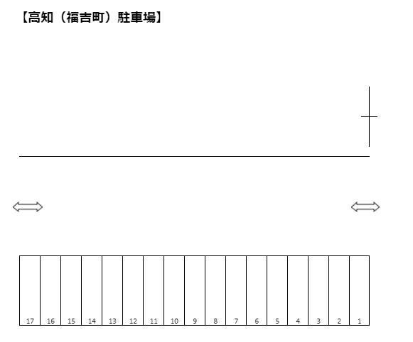 高知（福吉）駐車場の駐車配置図