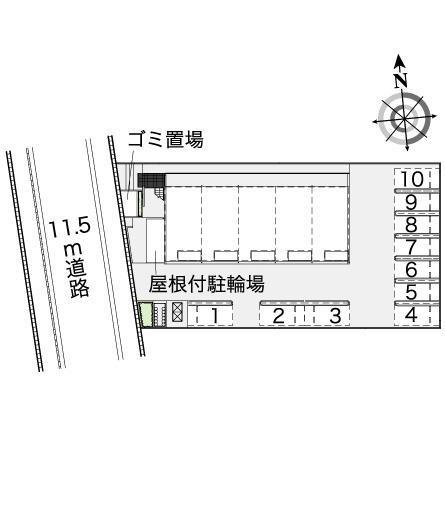 パークアヴェニュー(43910)の駐車配置図