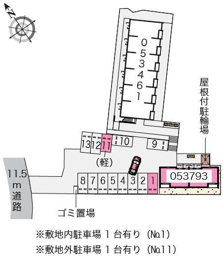 ＦＵＴＡＢＡ　Ⅱ(53793)の駐車配置図