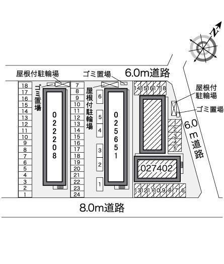 サードなわて(27402)の駐車配置図