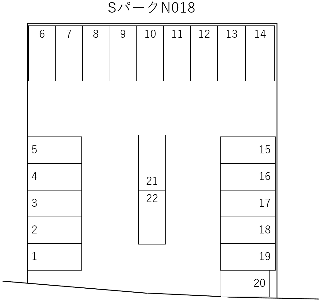 SパークNo.18B（今宿西一丁目）の駐車配置図
