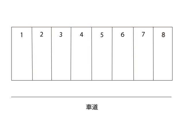 下富野駐車場の駐車配置図