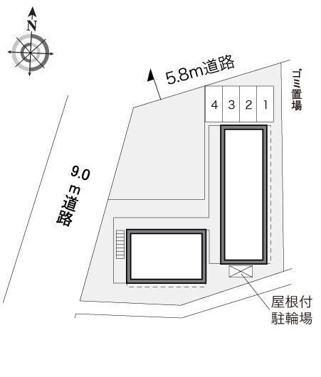 リバーパーク(32756)の駐車配置図