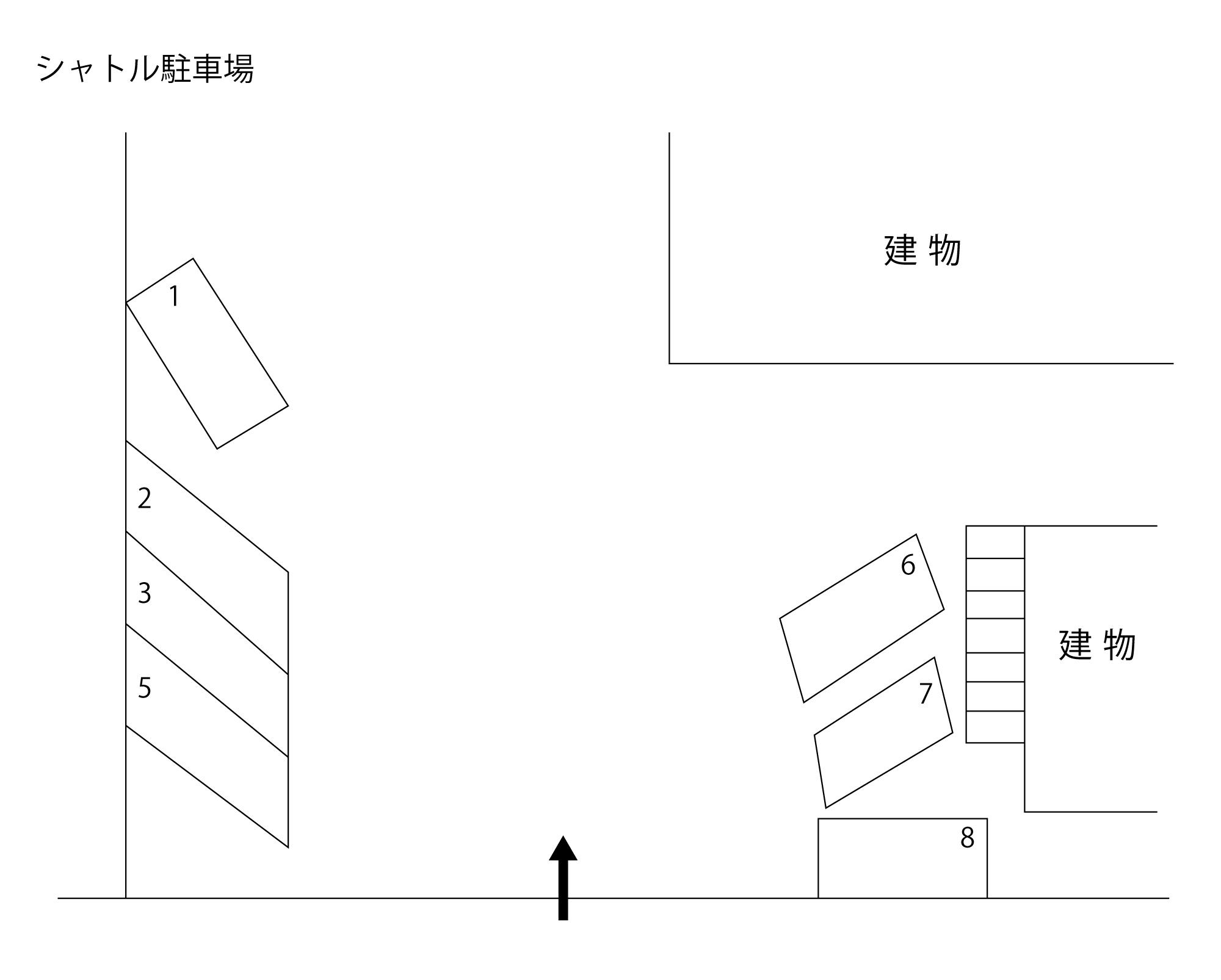 シャトル駐車場の駐車配置図