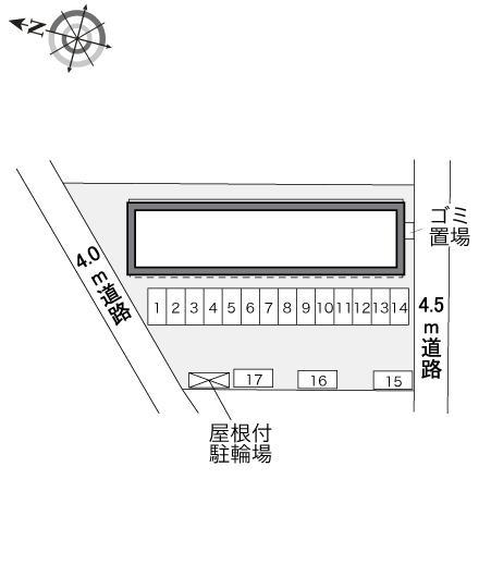 ＰＩＮＥⅡ(34499)の駐車配置図