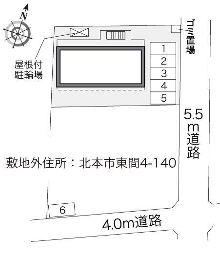 ルーミナス　Ａｙａ(31643)　敷地外駐車場の駐車配置図