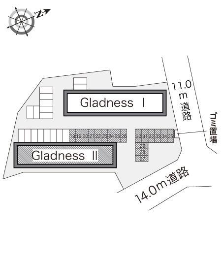 Ｇｌａｄｎｅｓｓ　Ⅱ(22173)の駐車配置図
