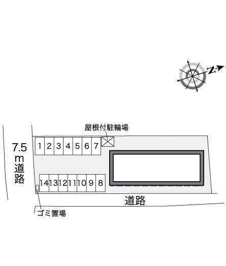 関原さくらんぼ館(37612)の駐車配置図