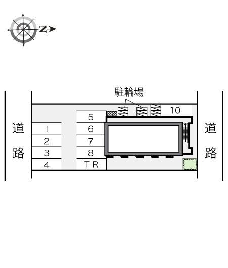 上津台(14296)の駐車配置図
