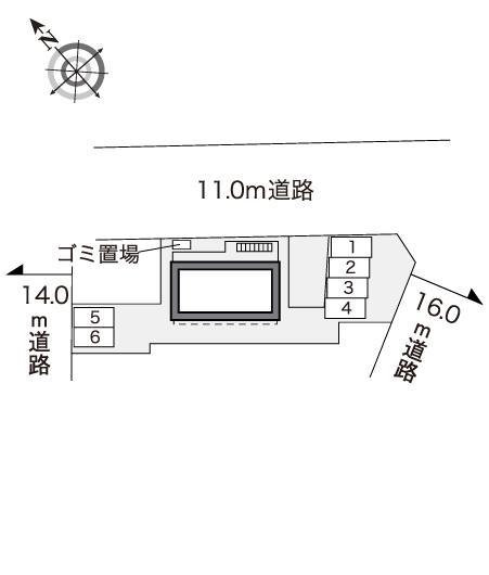 ローズ７６(41384)の駐車配置図