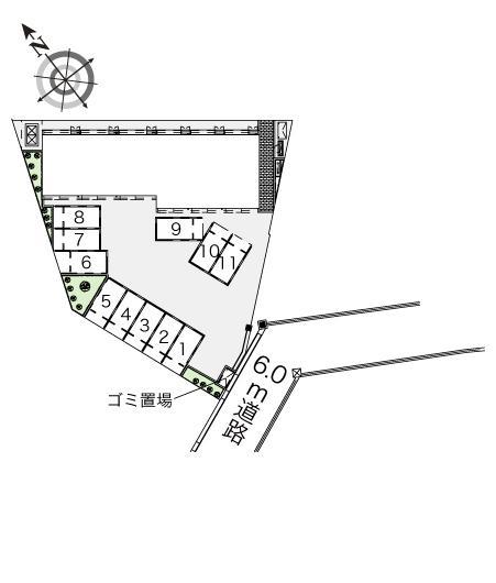 ミツハウス　テトラ(40458)の駐車配置図