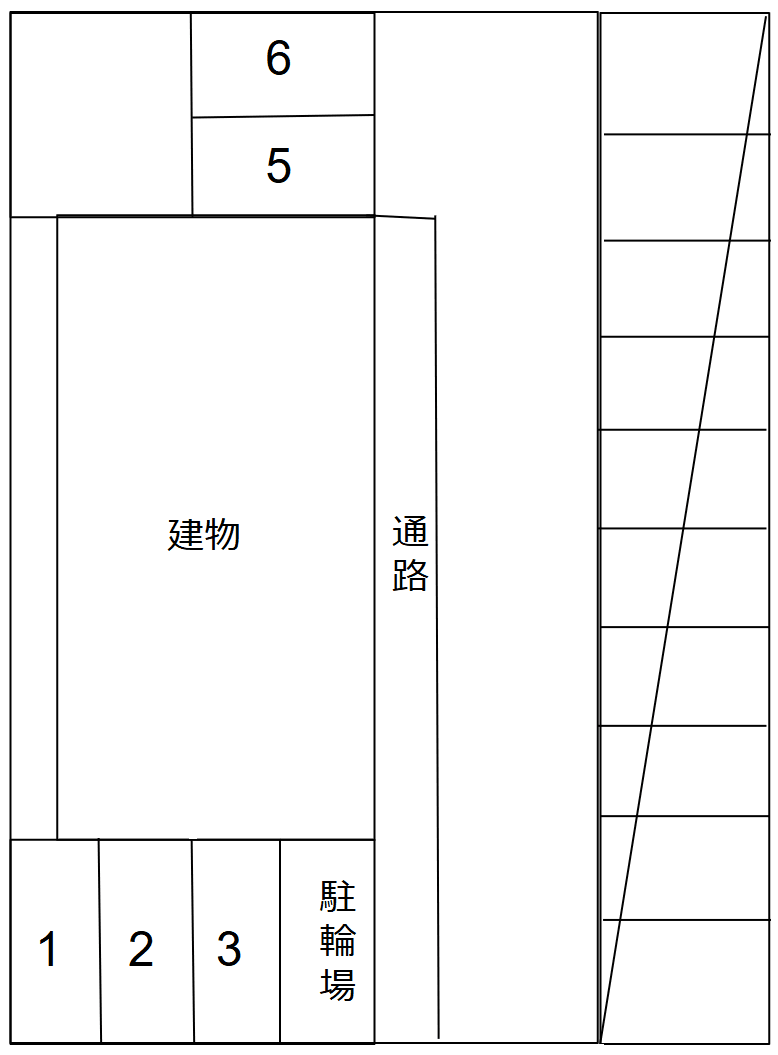 パールグランの駐車配置図