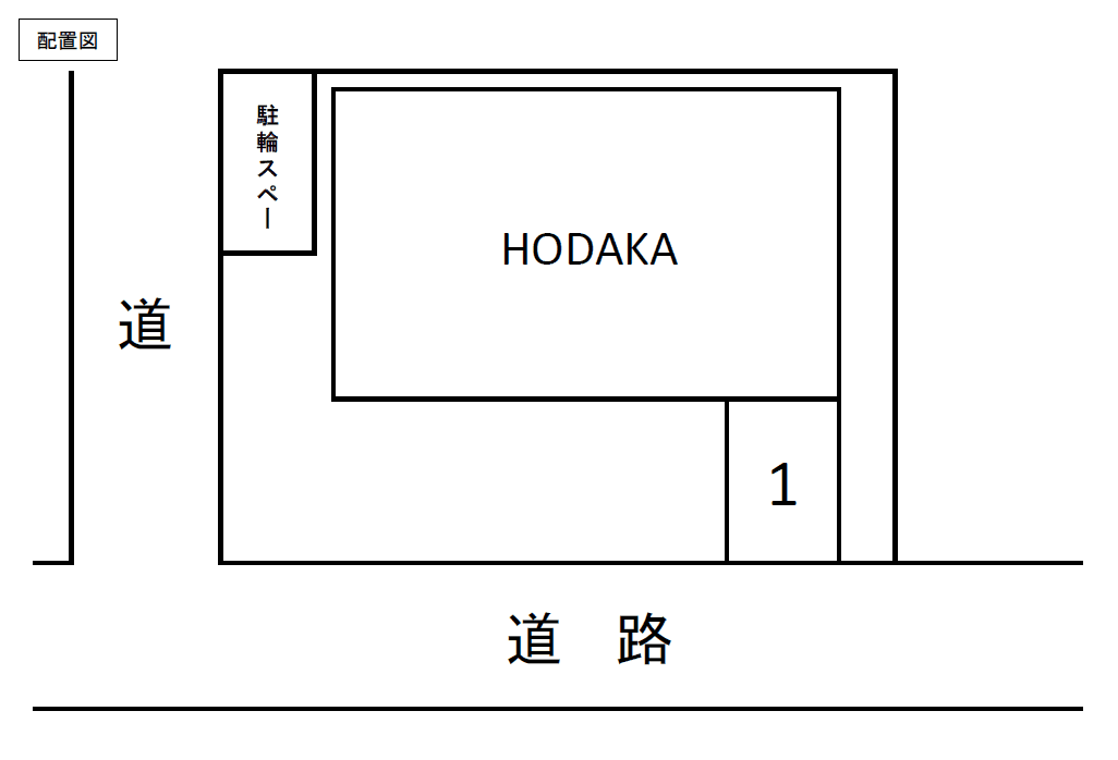 HODAKA Canal 10駐車場の駐車配置図