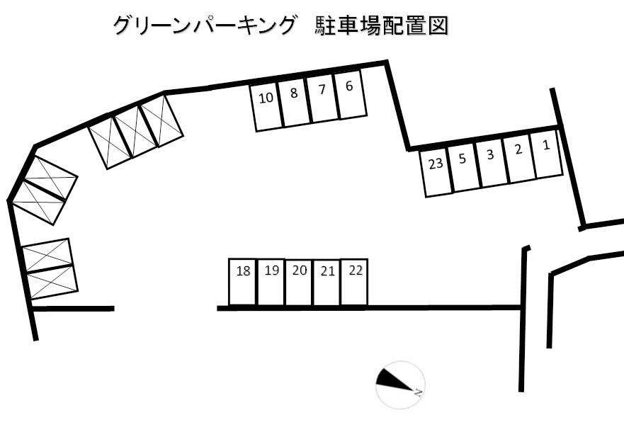 グリーンパーキングの駐車配置図