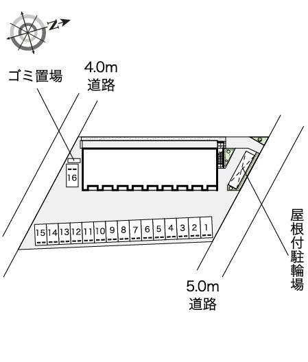 愛和Ⅳ(53590)の駐車配置図