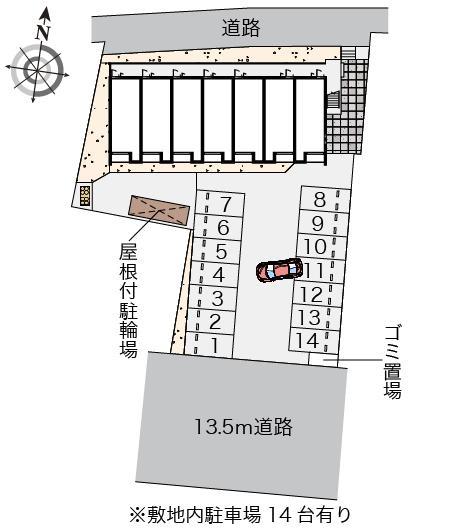 クレイノルミウス中央(57660)の駐車配置図