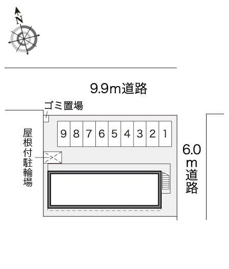 マノワール本成寺(18443)の駐車配置図