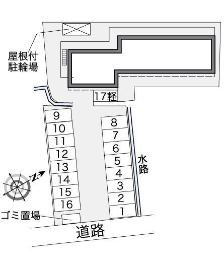 フェリーチェＳ(39895)の駐車配置図