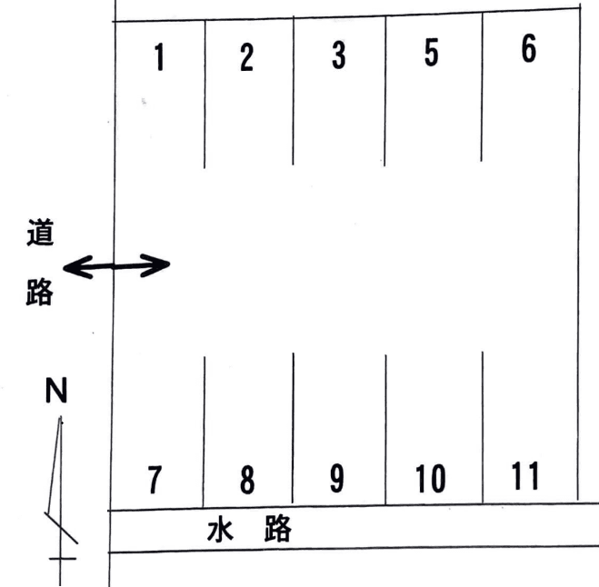 宮崎甚目寺郷中１５２－２駐車場の駐車配置図