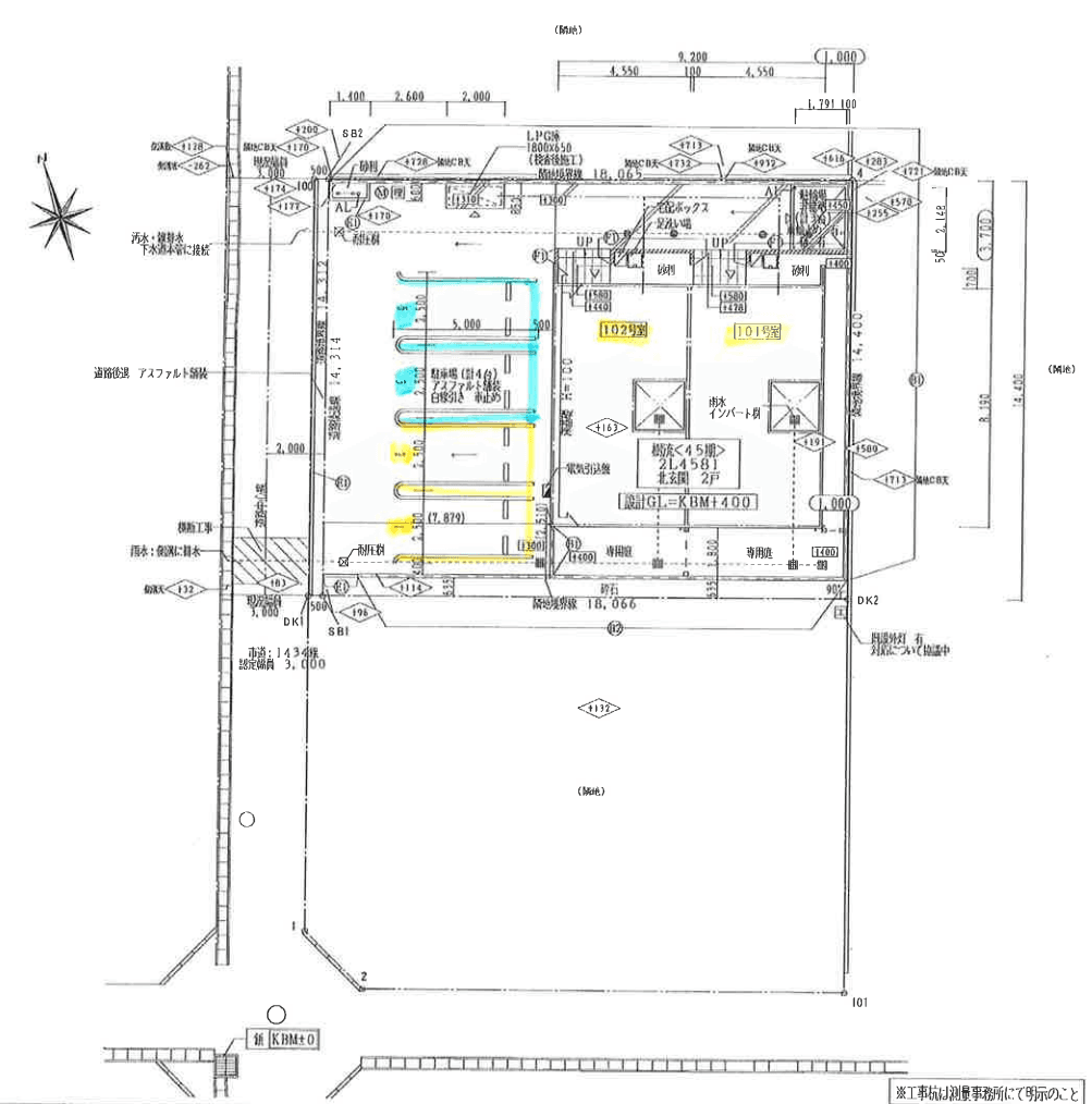 cha＾teau ensoleille’の駐車配置図
