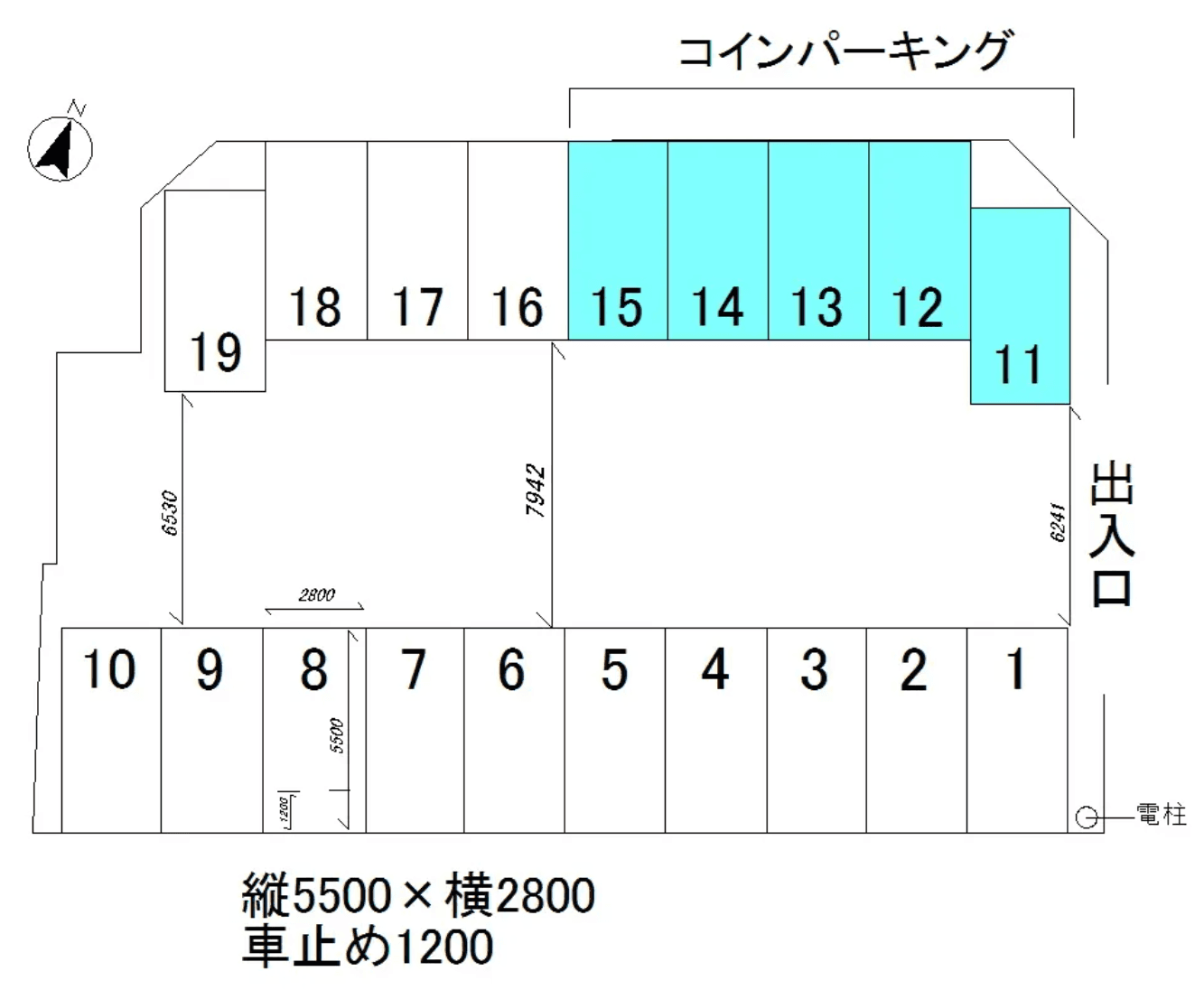 チップＩＮの駐車配置図