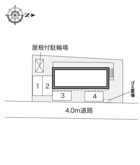 シュッドカルチェⅢ(34289)の駐車配置図