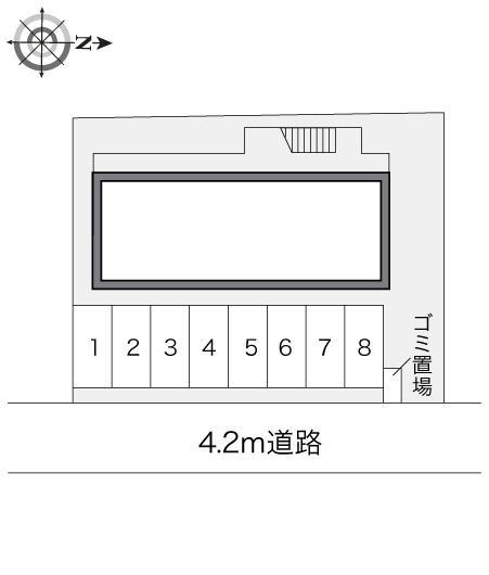 フローラ(12902)の駐車配置図