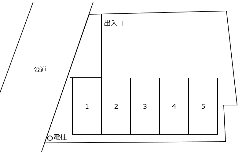 ヴェルチュールＴ駐車場の駐車配置図