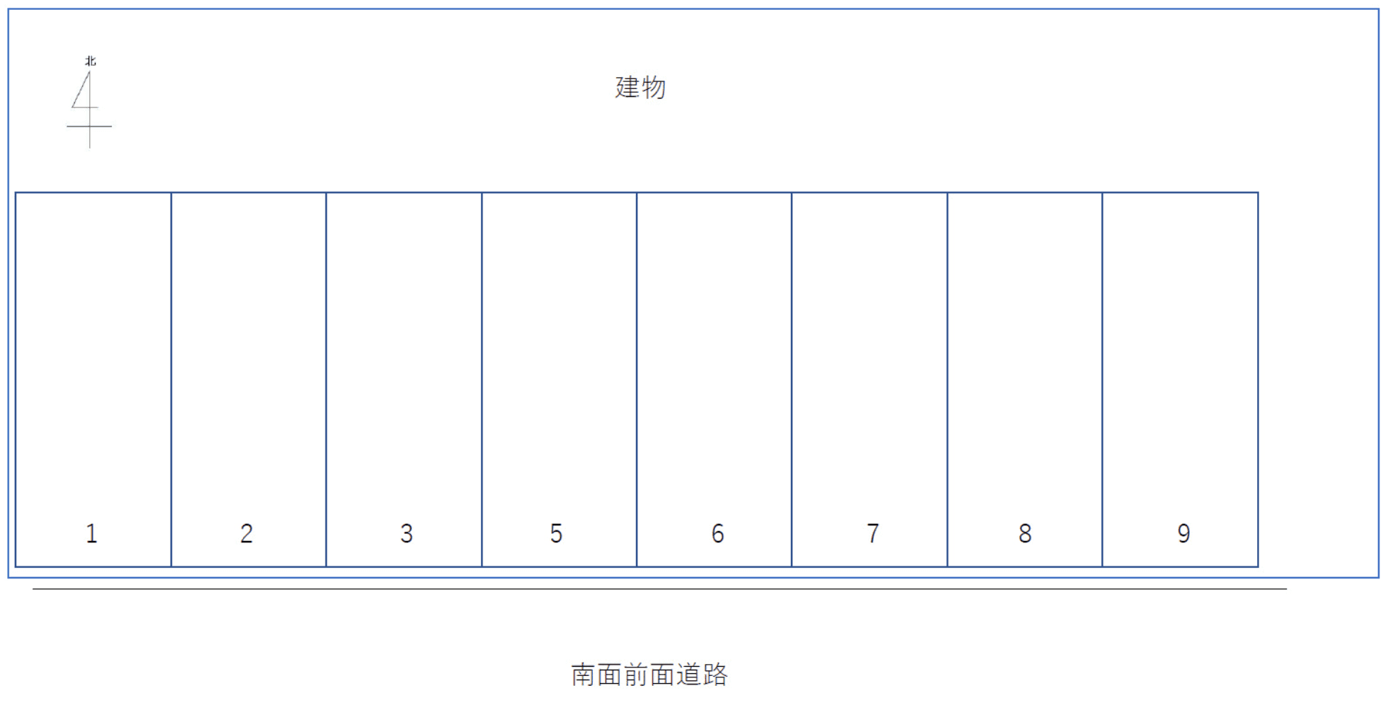 ＦＫエステートピア南脇駐車場の駐車配置図