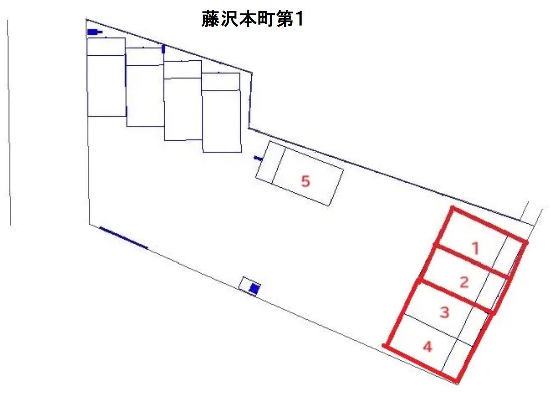 藤沢本町第１の駐車配置図