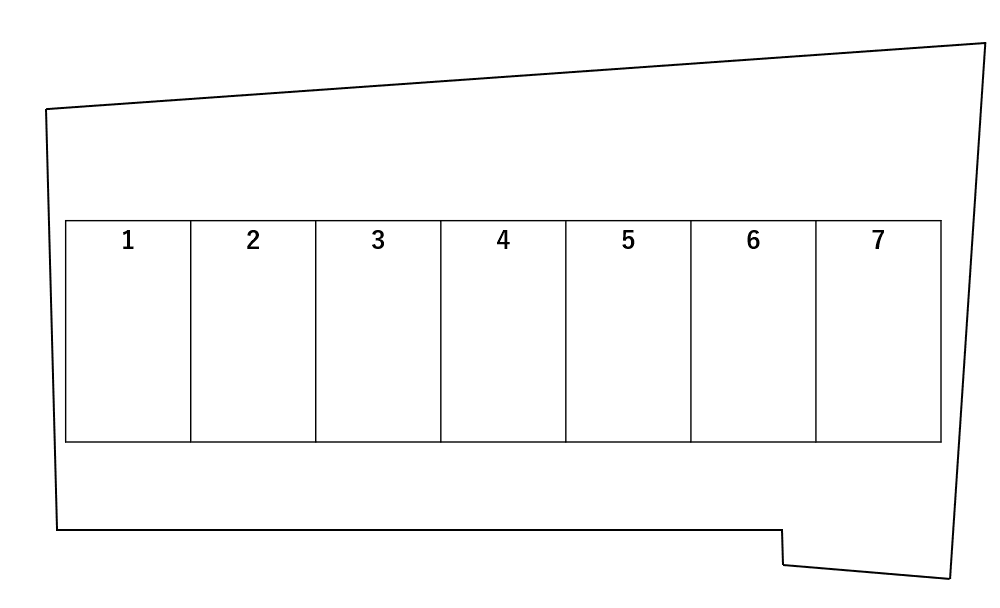 土井3丁目15駐車場の駐車配置図