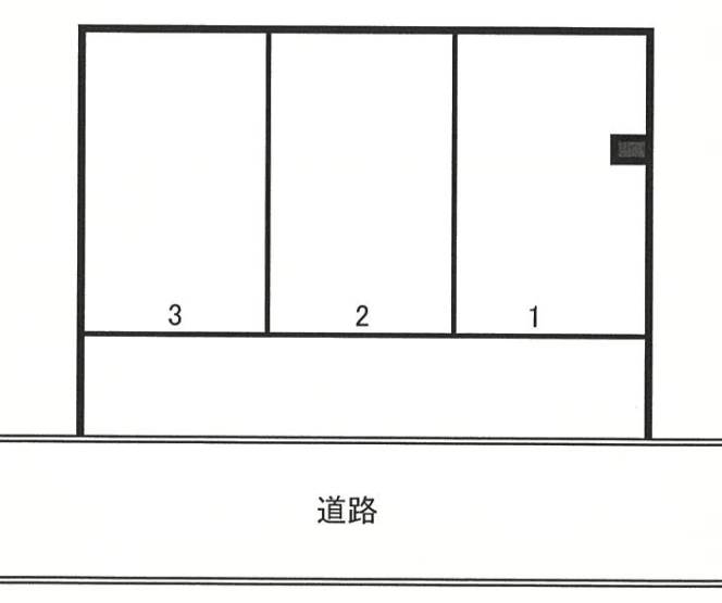 富岡東駐車場の駐車配置図