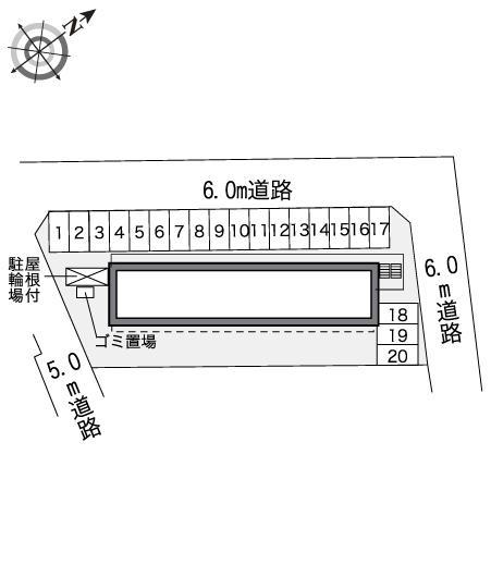 サンクワイエットつきのわ(41115)の駐車配置図