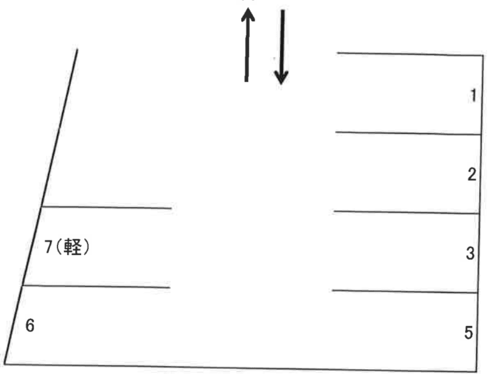 下山駐車場の駐車配置図