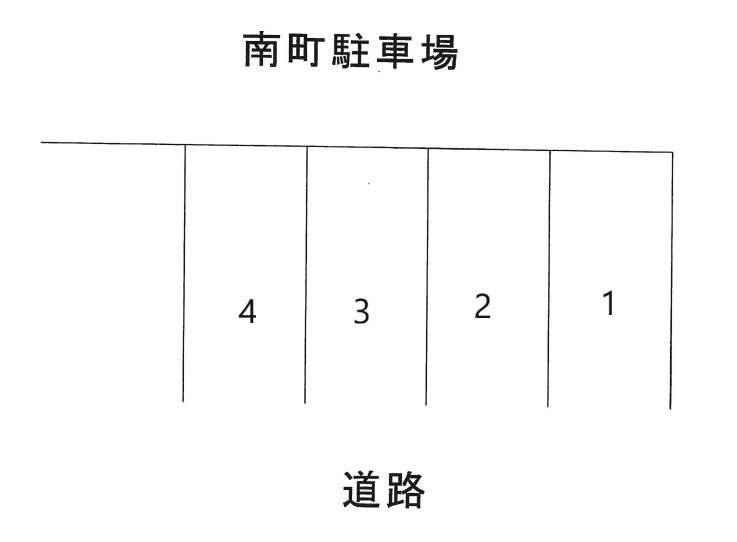 南町駐車場の駐車配置図