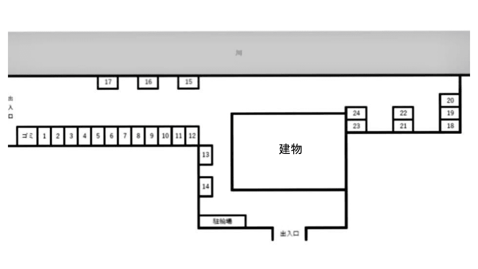 ラピュタⅠの駐車配置図
