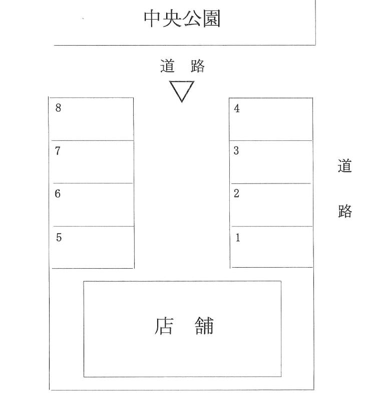 斎藤新松戸6丁目駐車場の駐車配置図