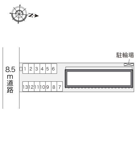 雅(24222)の駐車配置図