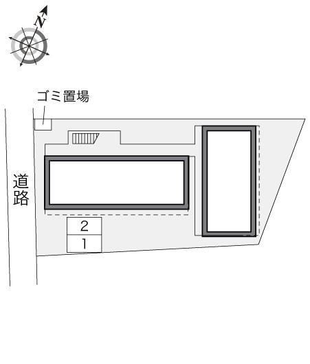 コンパル唐湊壱番館(22714)の駐車配置図