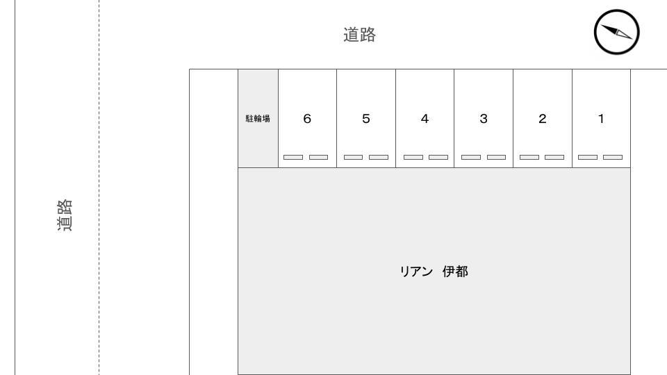 リヤン伊都　付随駐車場の駐車配置図