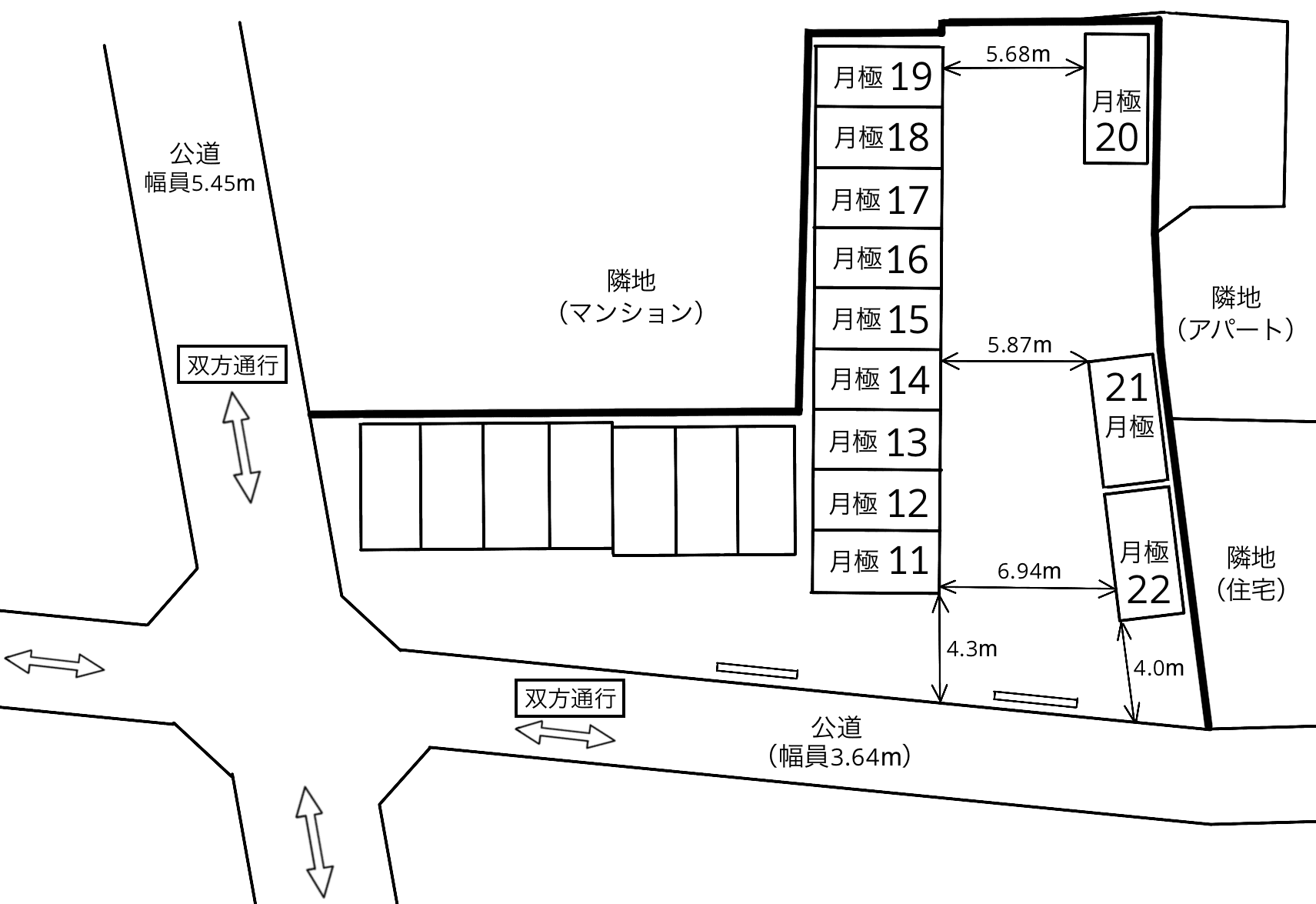 春岡１丁目第３の駐車配置図