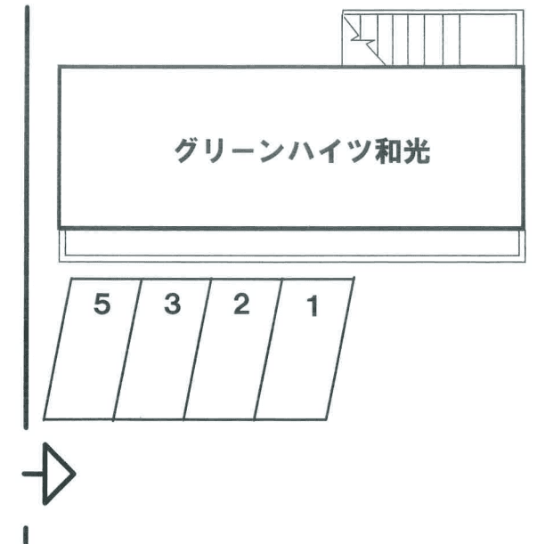 グリーンハイツ和光の駐車配置図