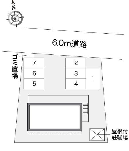 アルカディア金池(30785)の駐車配置図