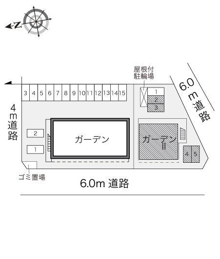 ガーデンⅡ(23072)の駐車配置図