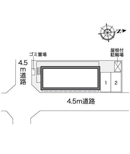 香里園(27147)の駐車配置図