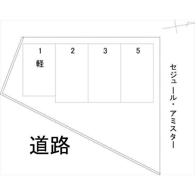 辻パーキングの駐車配置図